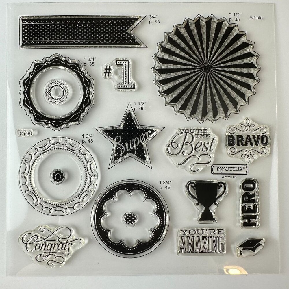 My Acrylix Cricut Artiste Collection Stamps d1530
